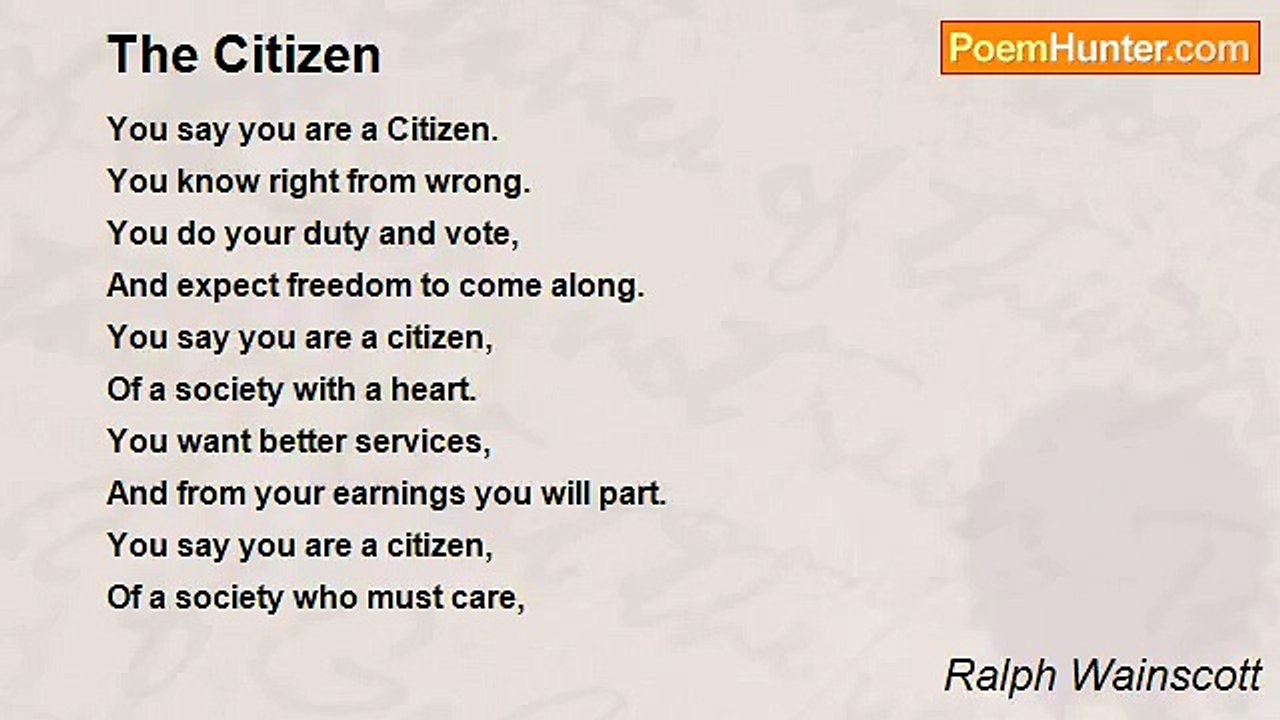 Ralph Wainscott - The Citizen