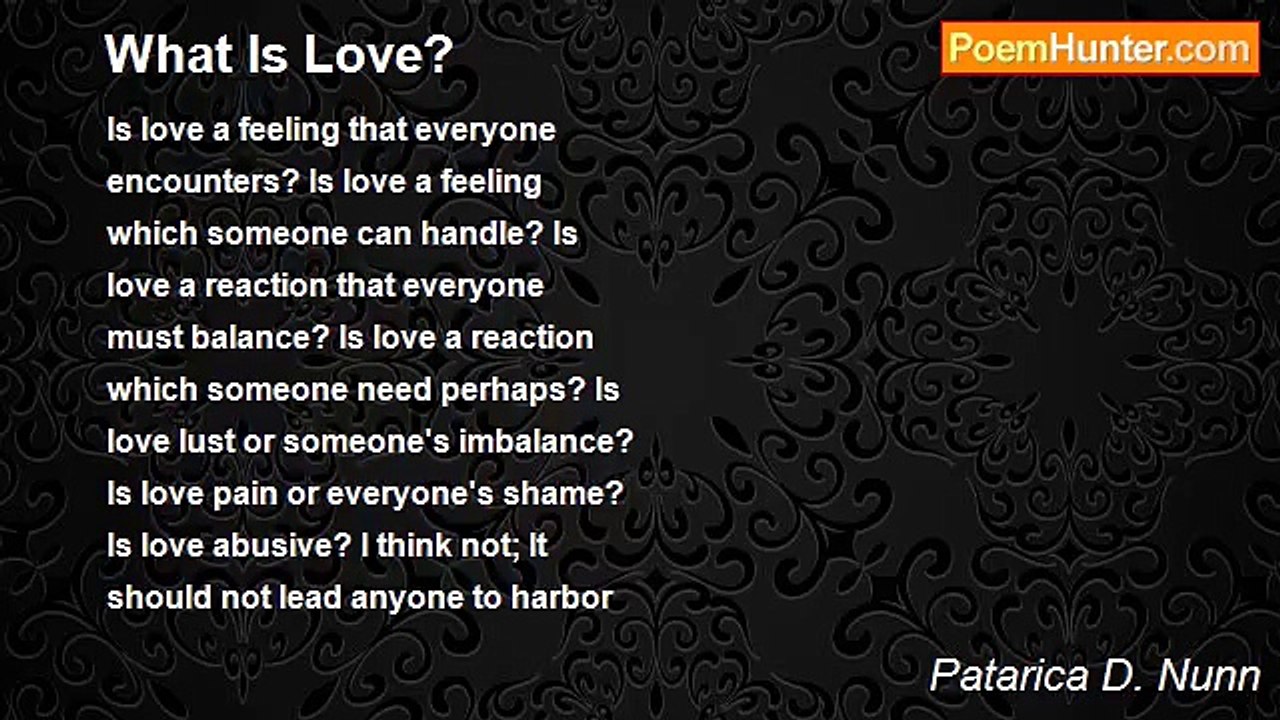 Patarica D. Nunn - What Is Love?