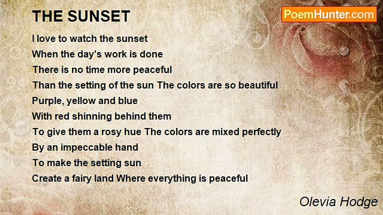 Olevia Hodge - THE SUNSET