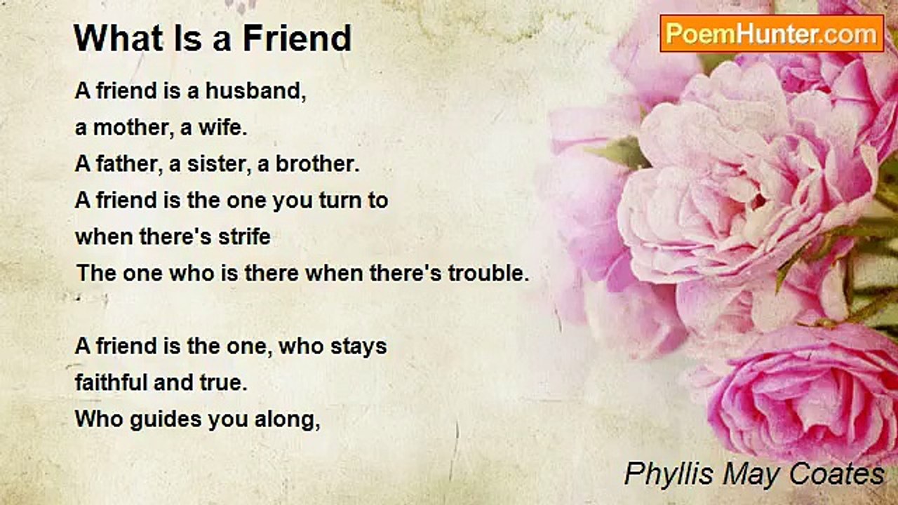 Phyllis May Coates - What Is a Friend