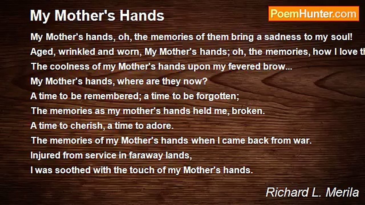 Richard L. Merila - My Mother's Hands