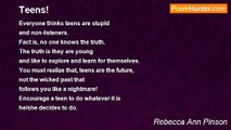Rebecca Ann Pinson - Teens!