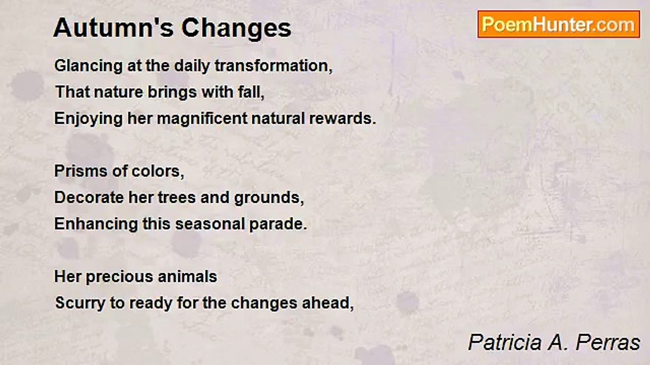 Patricia A. Perras - Autumn's Changes