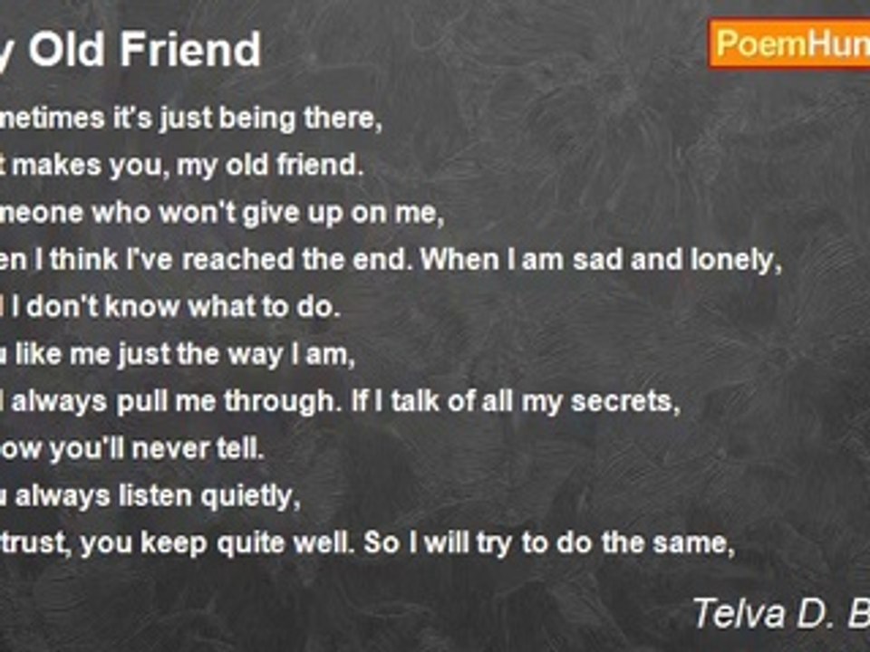 Telva D. Bolkcom - My Old Friend