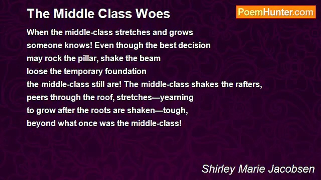 Shirley Marie Jacobsen - The Middle Class Woes