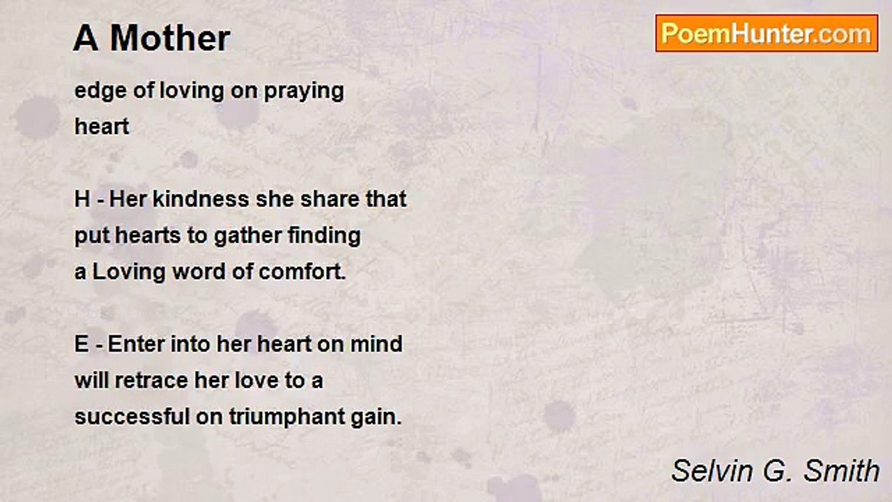 Selvin G. Smith - A Mother