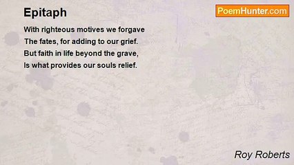 Roy Roberts - Epitaph