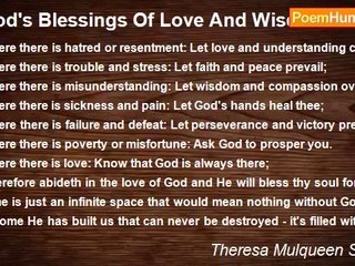 Theresa Mulqueen Skeeter - God's Blessings Of Love And Wisdom