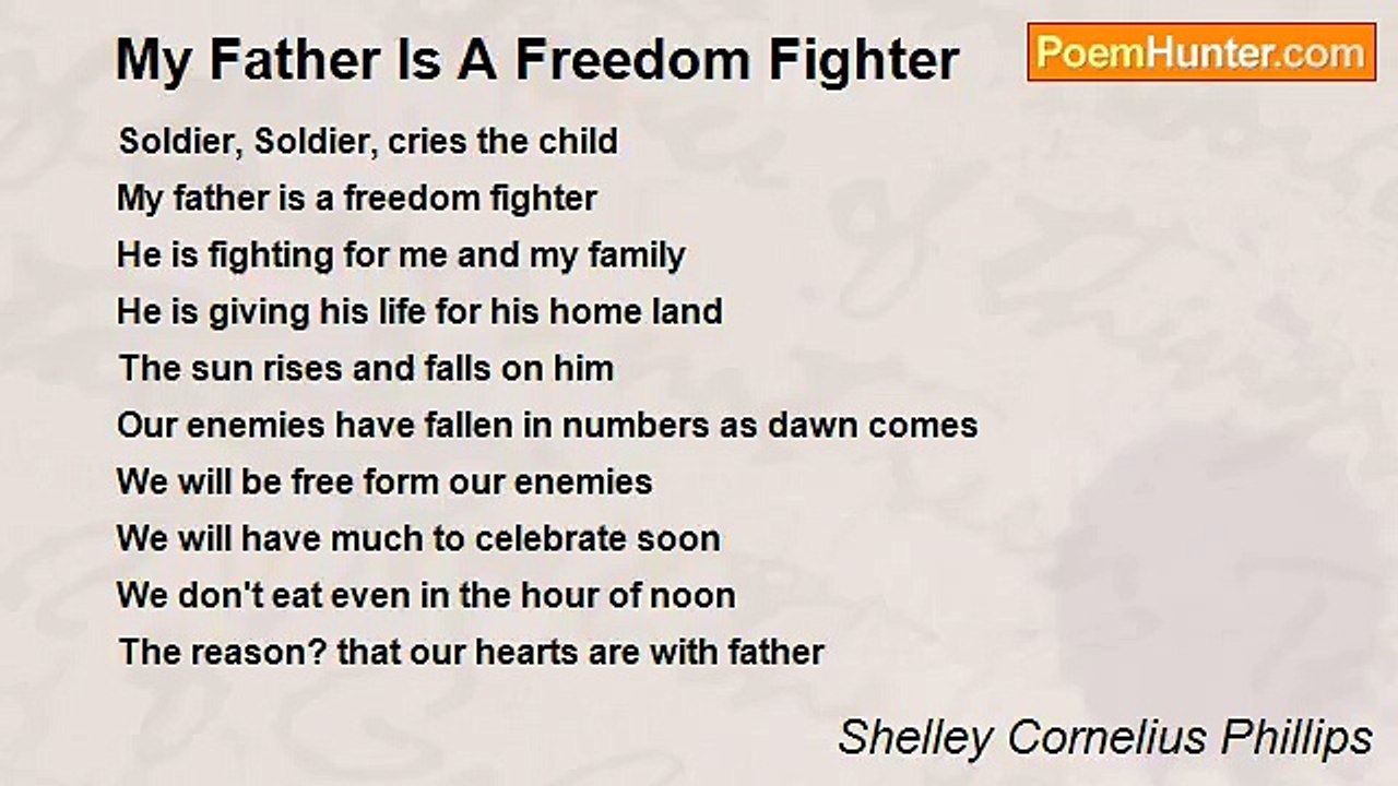 Shelley Cornelius Phillips - My Father Is A Freedom Fighter