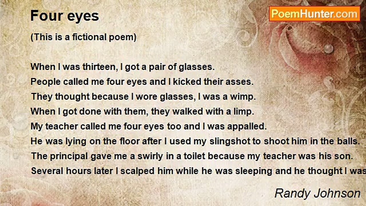 Randy Johnson - Four eyes