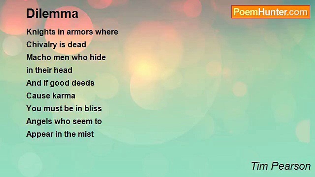 Tim Pearson - Dilemma