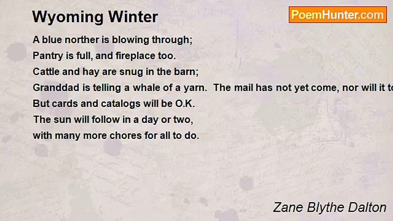 Zane Blythe Dalton - Wyoming Winter