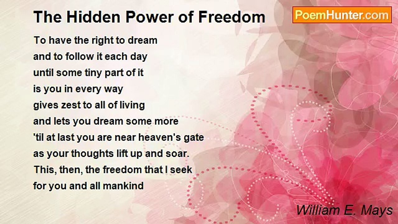 William E. Mays - The Hidden Power of Freedom