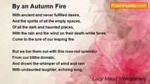 Lucy Maud Montgomery - By an Autumn Fire