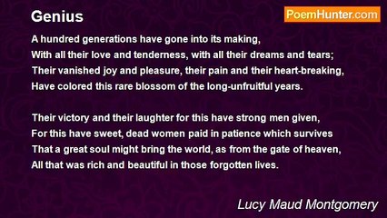 Lucy Maud Montgomery - Genius