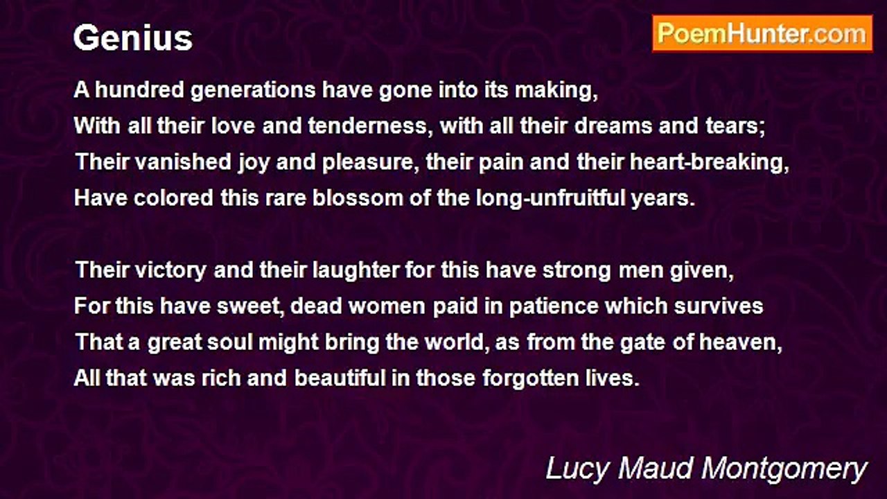 Lucy Maud Montgomery - Genius