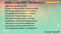 George Meredith - Modern Love XXIV: The Misery Is Greater