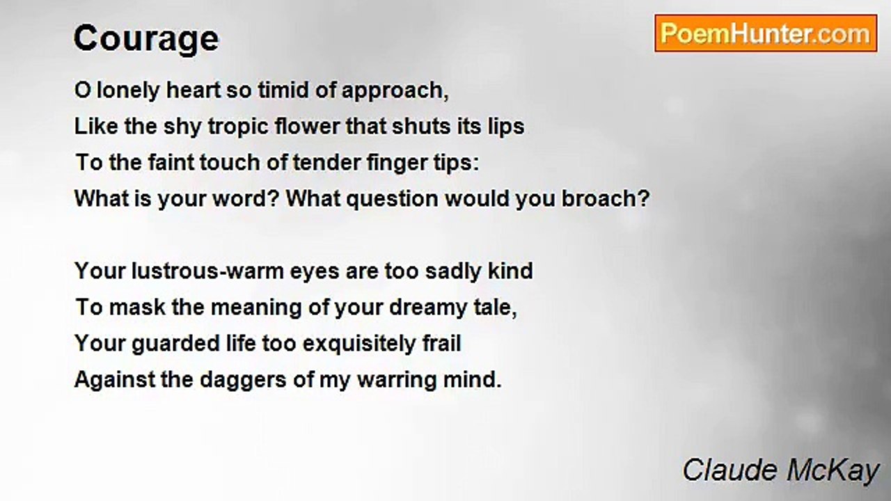 Claude McKay - Courage