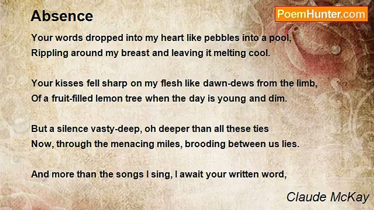 Claude McKay - Absence