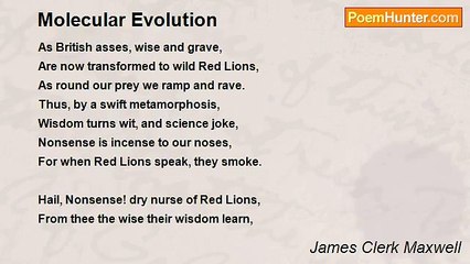 James Clerk Maxwell - Molecular Evolution