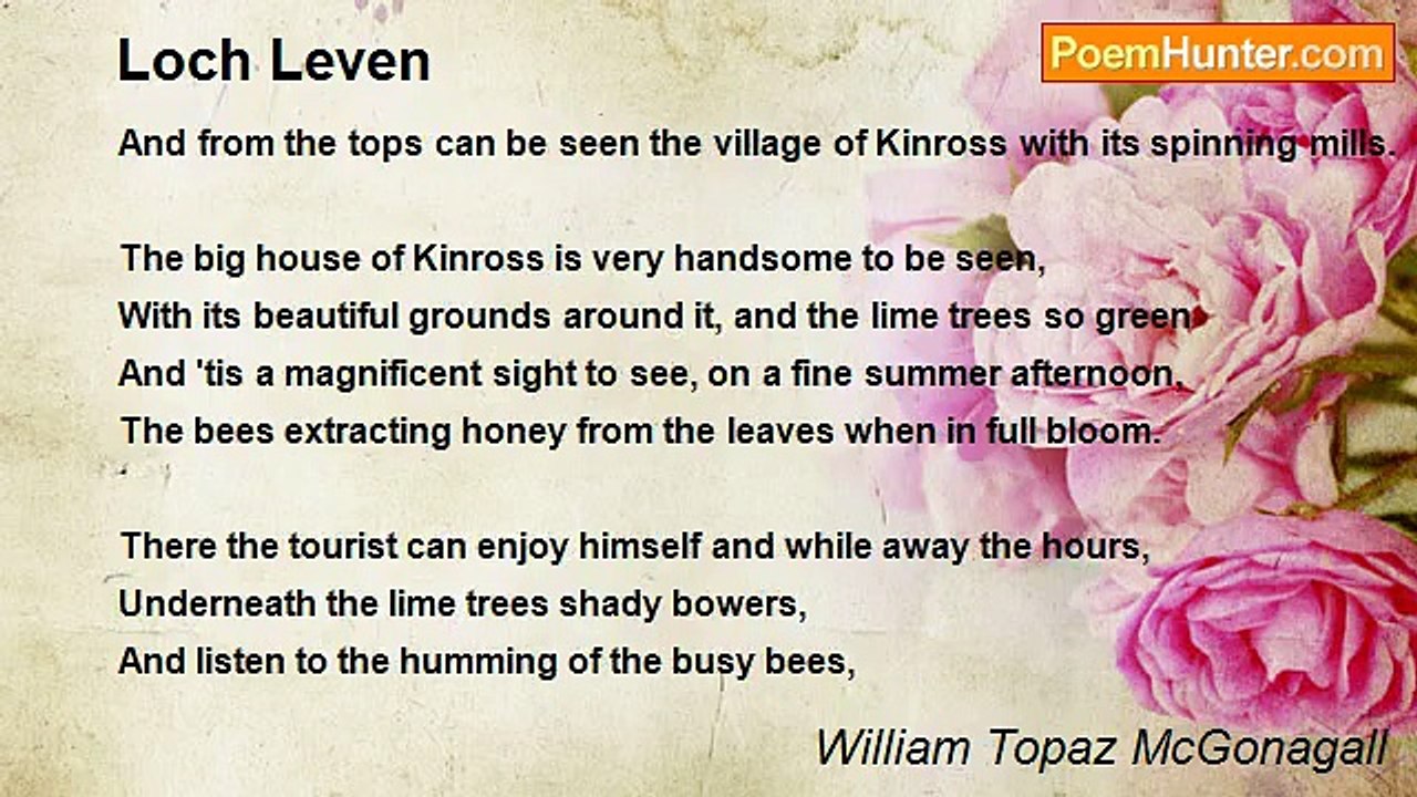 William Topaz McGonagall - Loch Leven