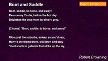 Robert Browning - Boot and Saddle