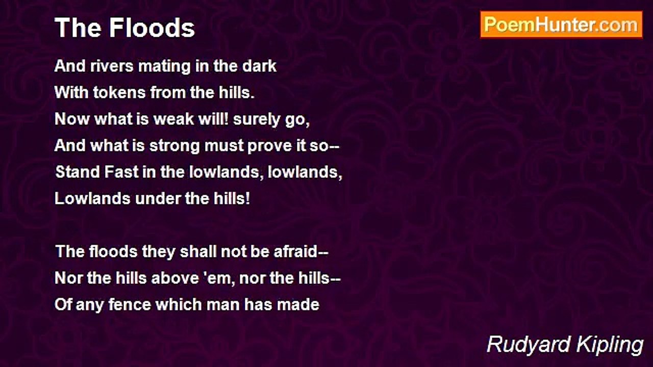 Rudyard Kipling - The Floods
