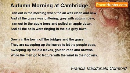 Francis Macdonald Cornford - Autumn Morning at Cambridge