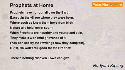 Rudyard Kipling - Prophets at Home