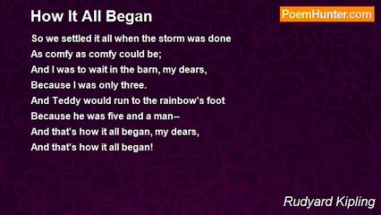 Rudyard Kipling - How It All Began