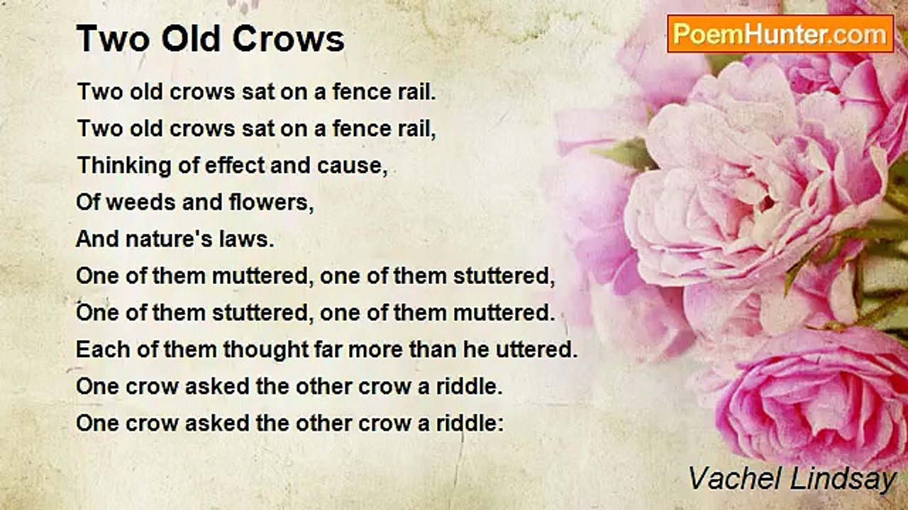 Vachel Lindsay - Two Old Crows