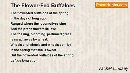 Vachel Lindsay - The Flower-Fed Buffaloes