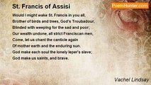 Vachel Lindsay - St. Francis of Assisi