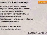 Elizabeth Barrett Browning - A Woman's Shortcomings