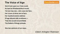 Edwin Arlington Robinson - The Voice of Age