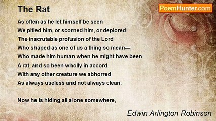 Edwin Arlington Robinson - The Rat