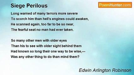 Edwin Arlington Robinson - Siege Perilous