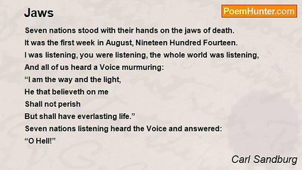 Carl Sandburg - Jaws