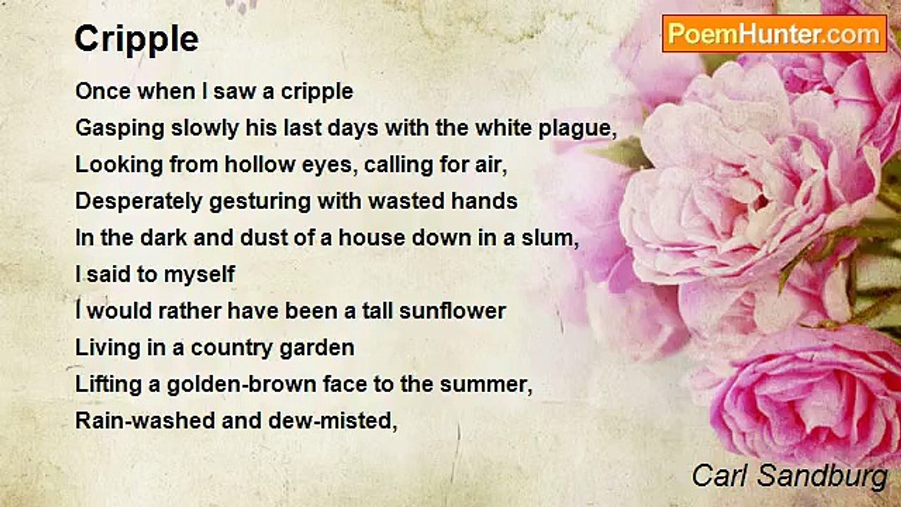 Carl Sandburg - Cripple