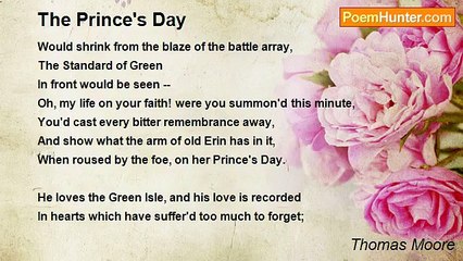 Thomas Moore - The Prince's Day