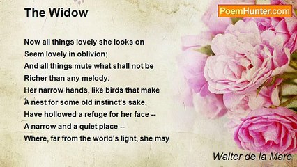 Walter de la Mare - The Widow