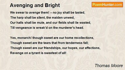 Thomas Moore - Avenging and Bright