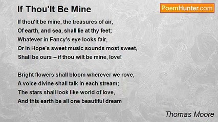 Thomas Moore - If Thou'lt Be Mine
