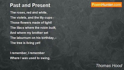 Thomas Hood - Past and Present