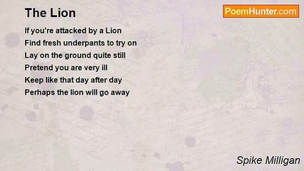 Spike Milligan - The Lion