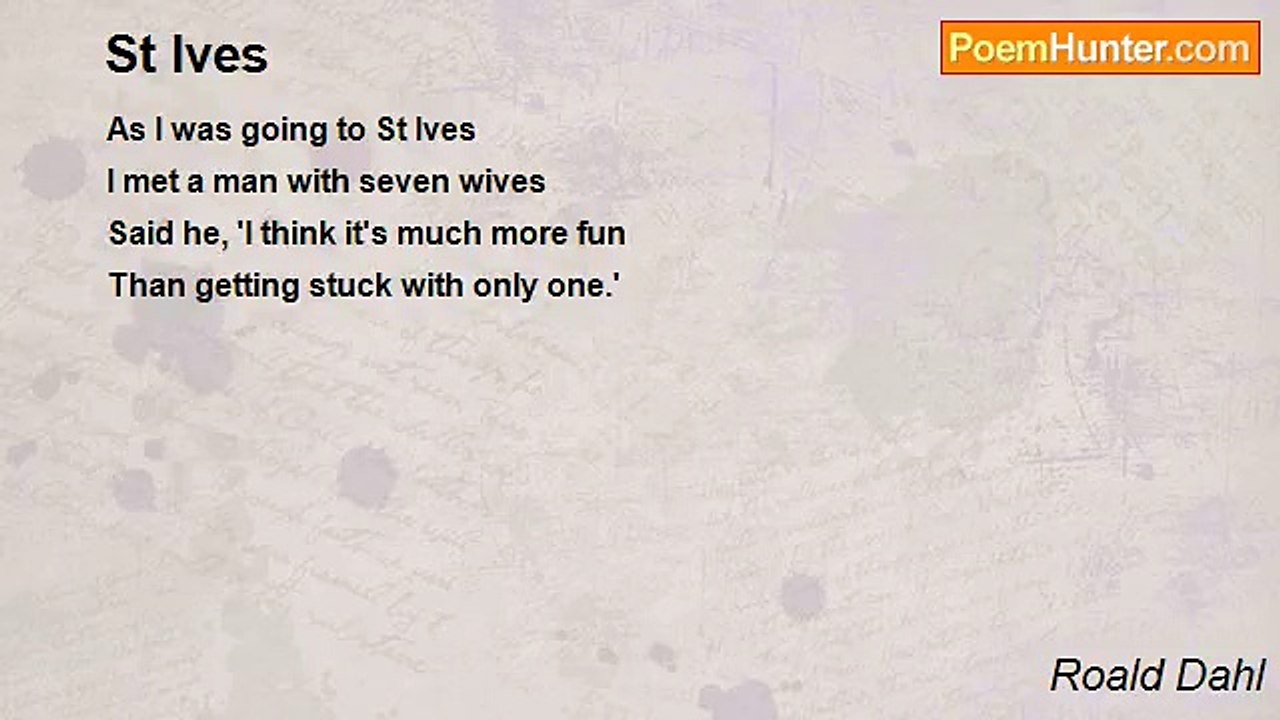 Roald Dahl - St Ives