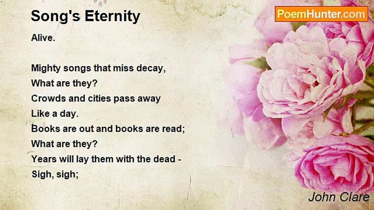 John Clare - Song's Eternity