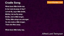 Alfred Lord Tennyson - Cradle Song