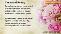 Jorge Luis Borges - The Art of Poetry