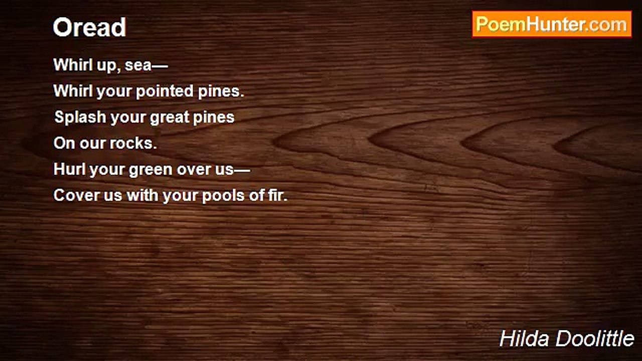 Hilda Doolittle - Oread